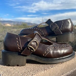 Dr. Martens Brown Leather Flats